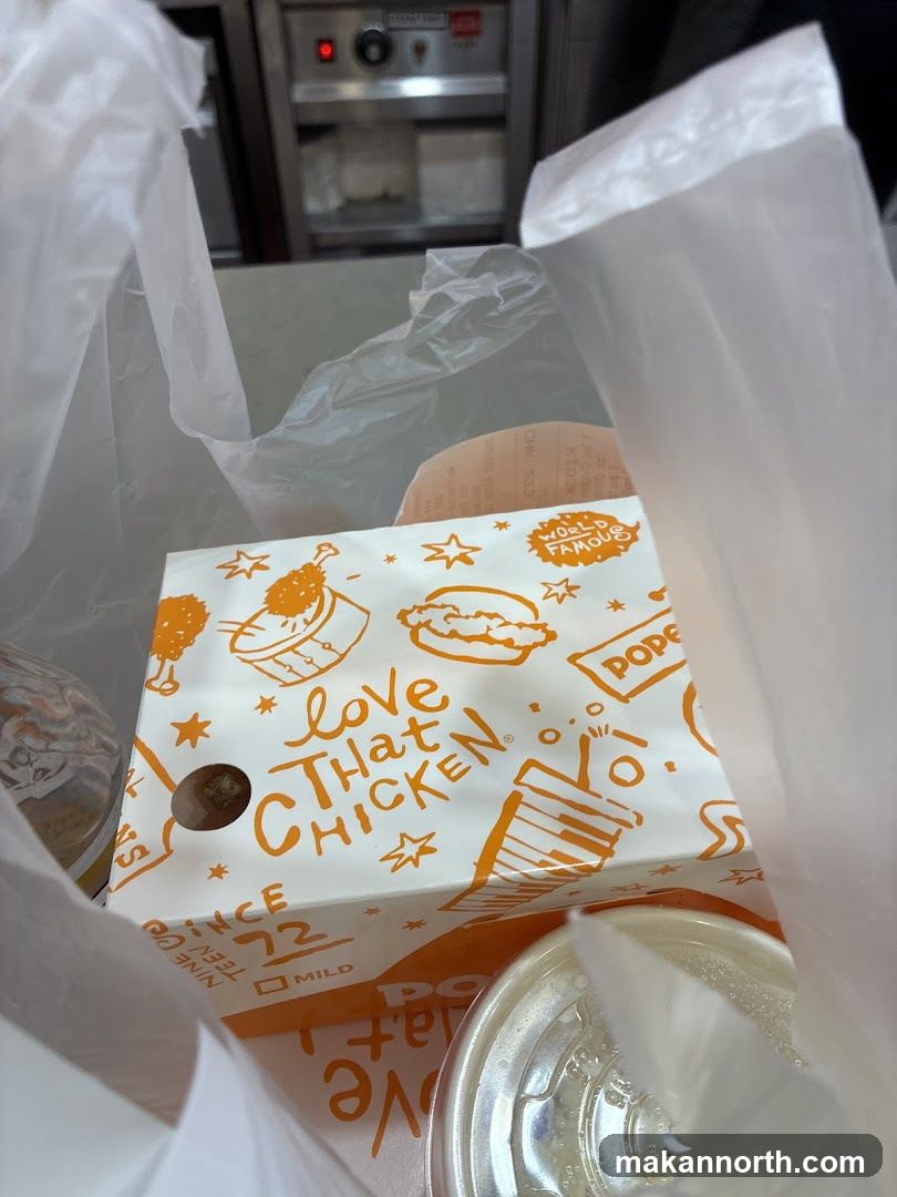 Takeout Bag with Chicken Box