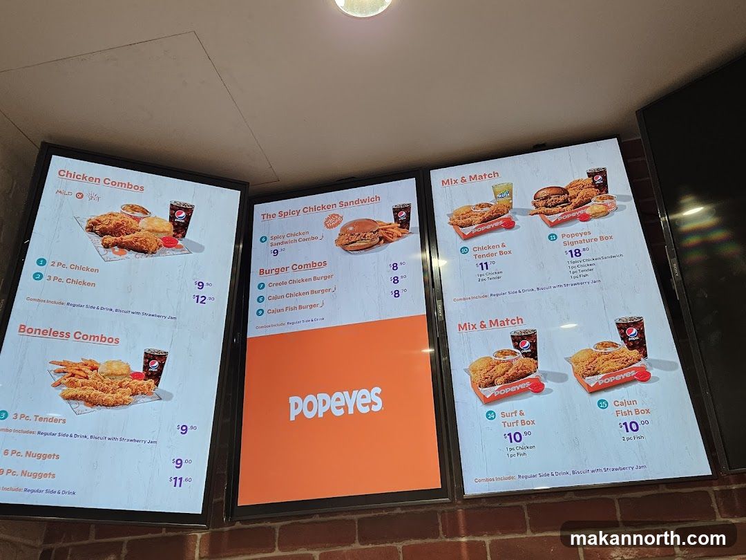 Popeyes Menu