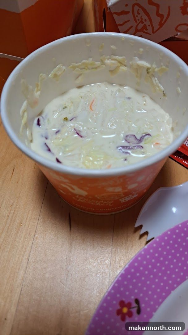 Coleslaw in a cup
