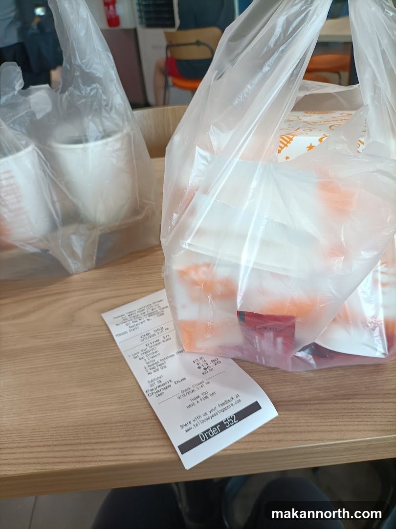 Takeaway Bags and Receipt