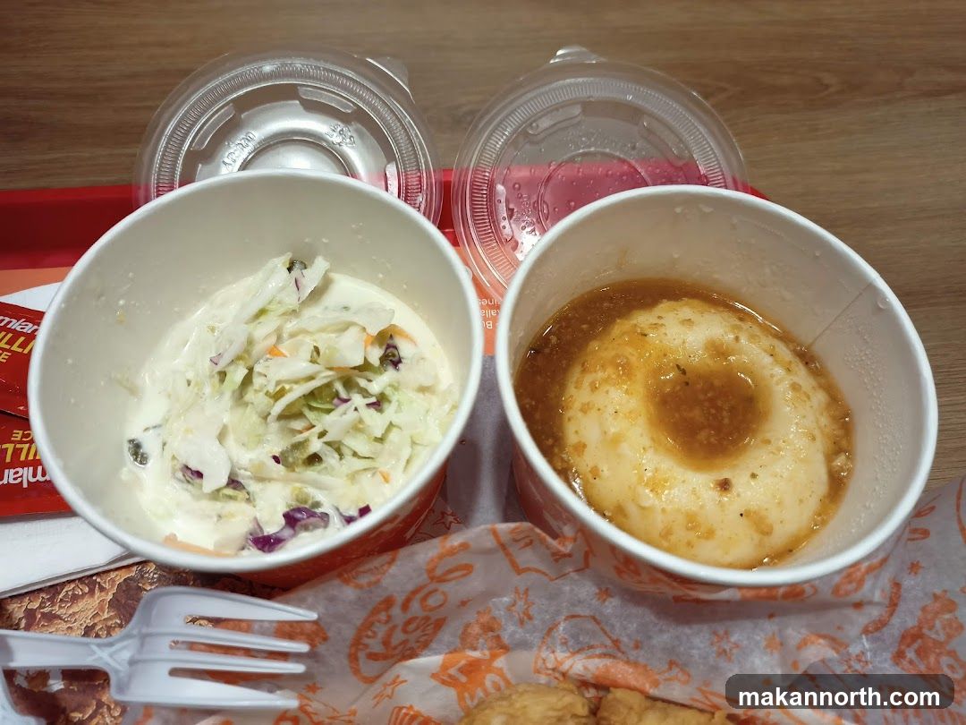 Coleslaw and Mashed Potatoes
