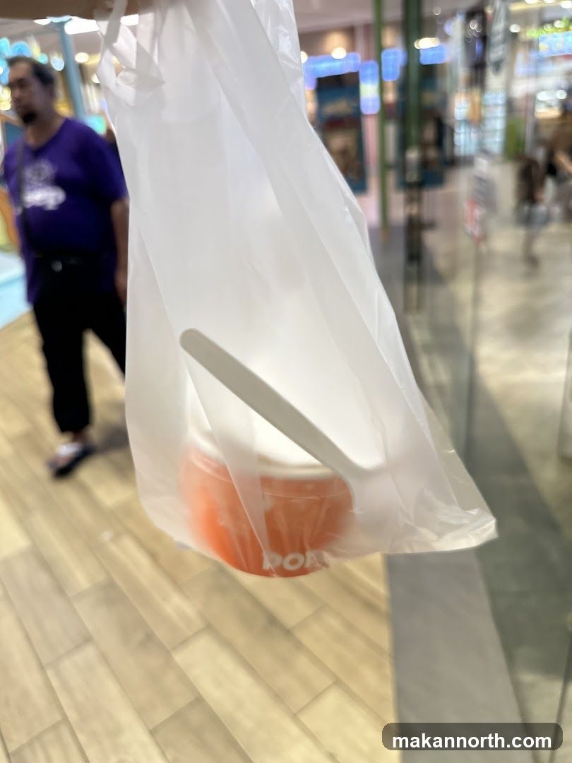 Takeaway Container in Plastic Bag