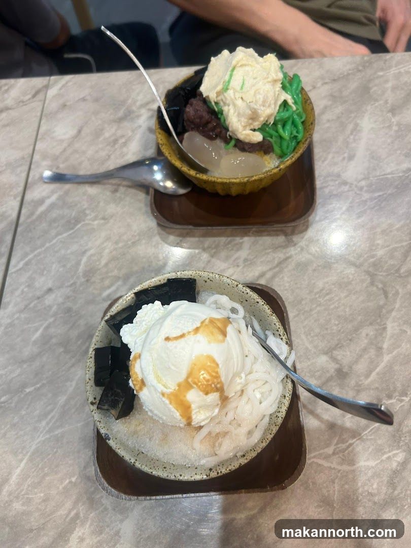 Desserts with Ice Cream