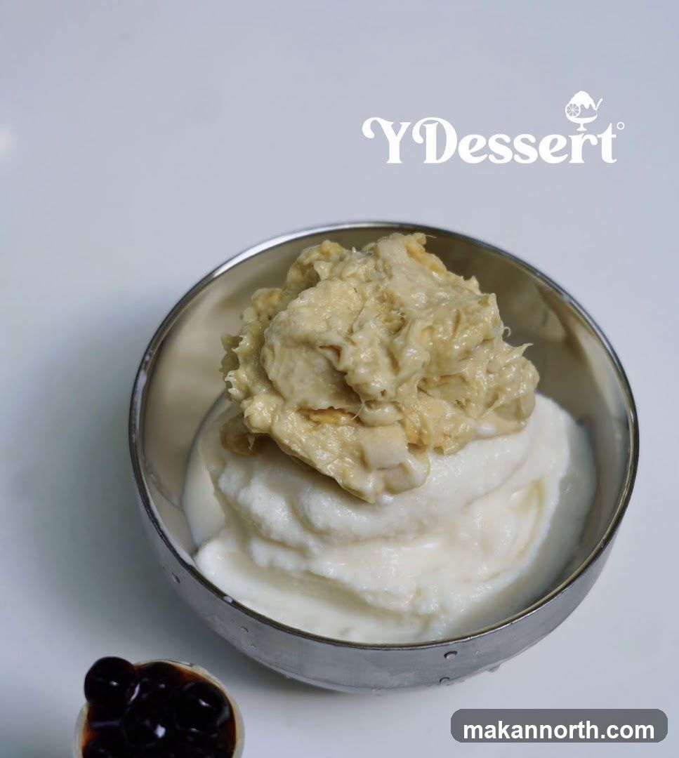 Dessert with Durian Topping