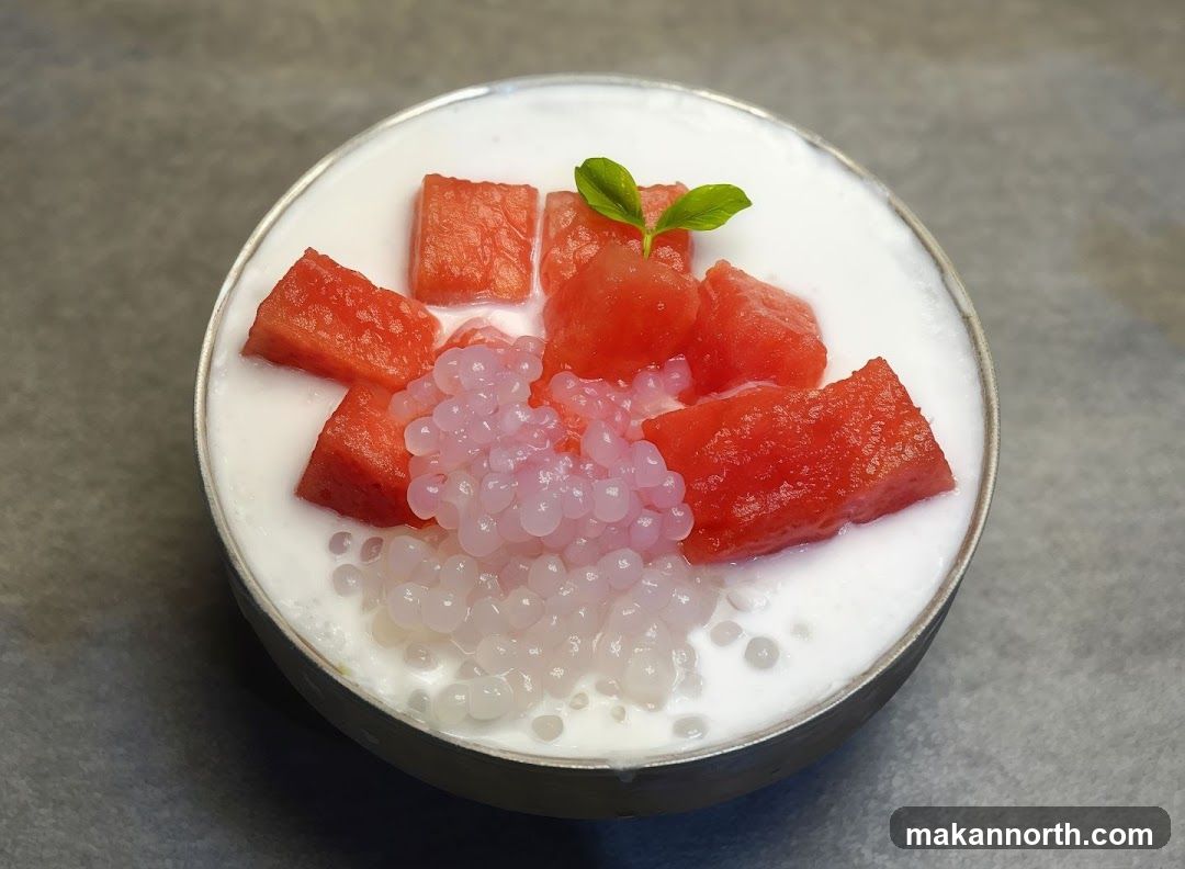 Watermelon and Sago Dessert