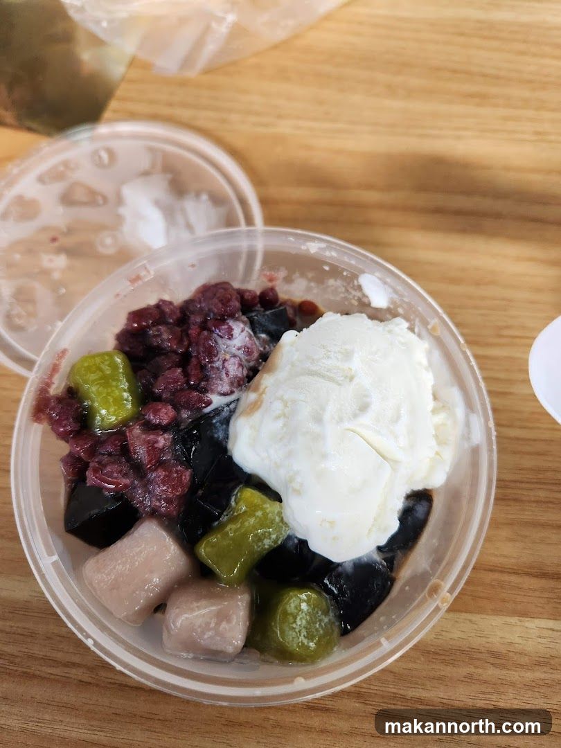 Dessert with Ice Cream and Toppings