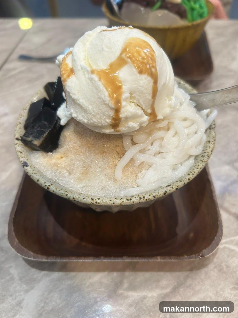 Dessert with Ice Cream and Jelly