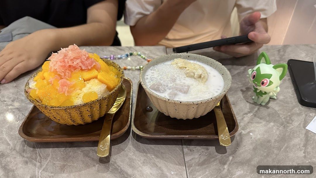 Desserts on a table