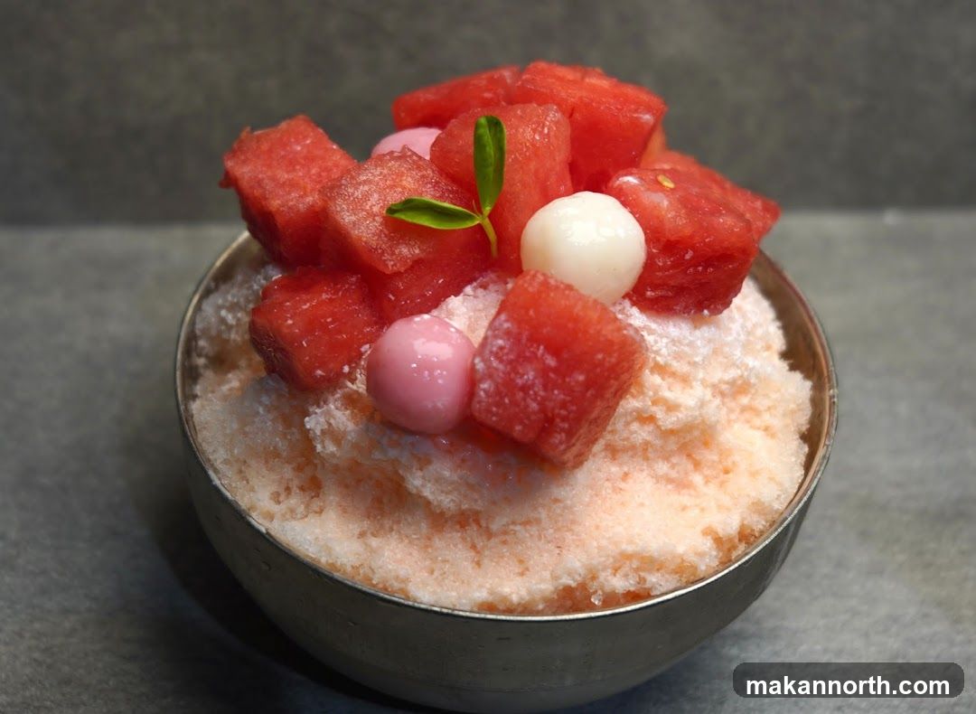 Watermelon Shaved Ice Dessert