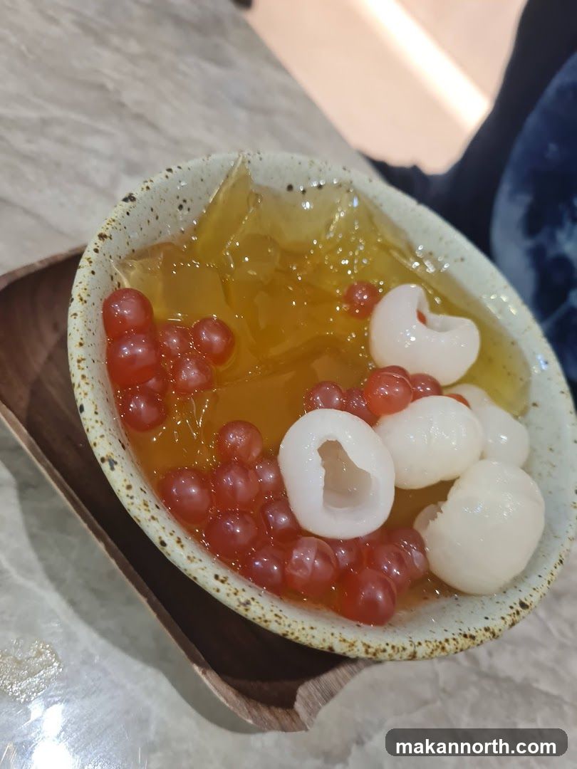 Dessert with Lychee and Boba