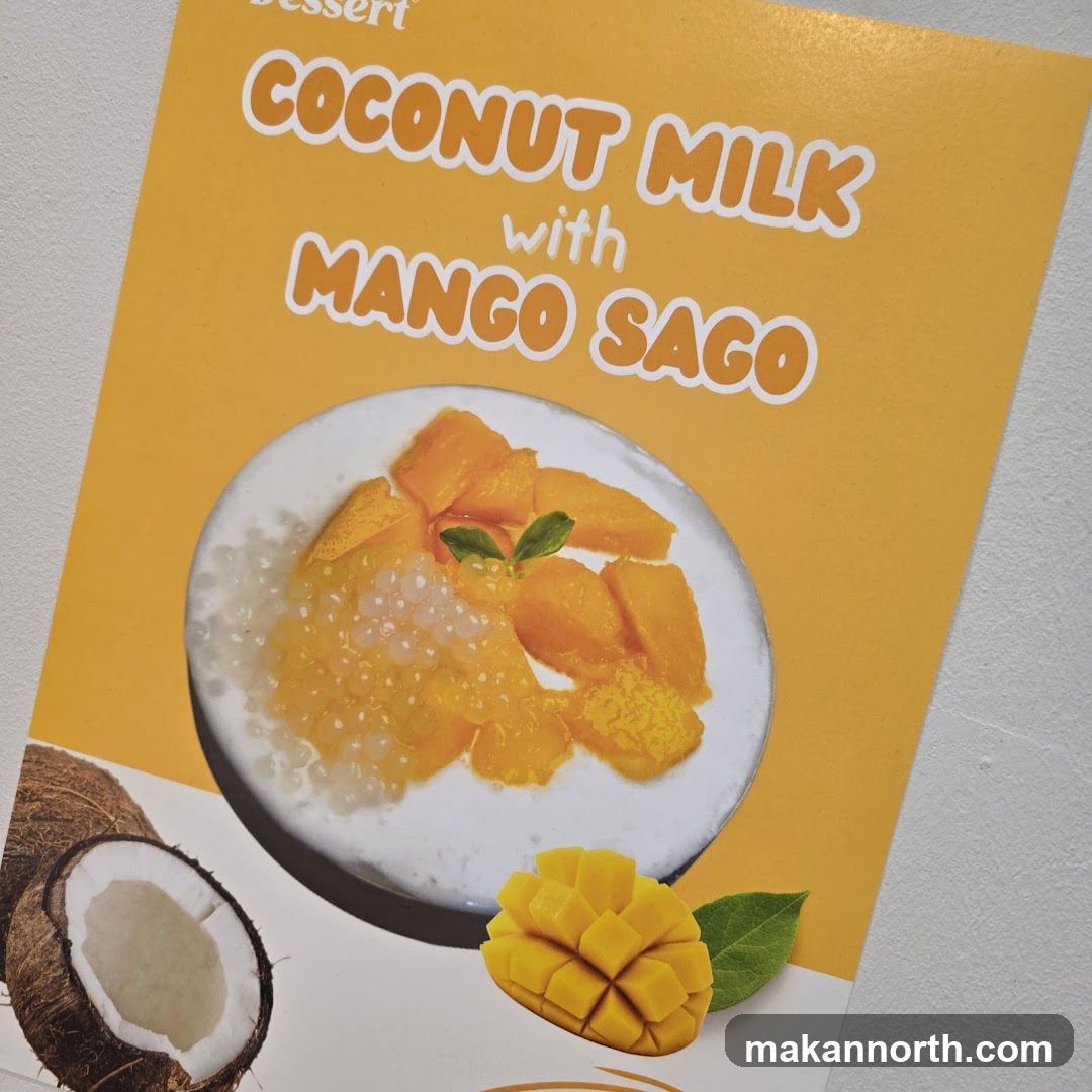 Coconut Milk with Mango Sago