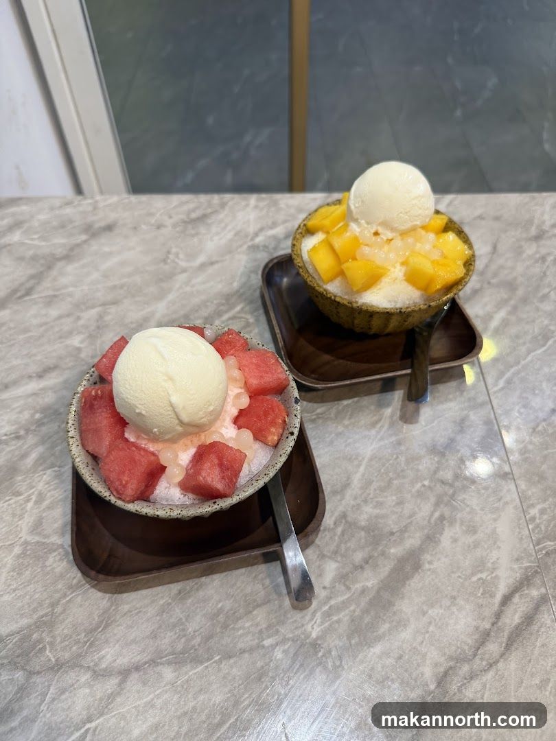 Desserts with Ice Cream