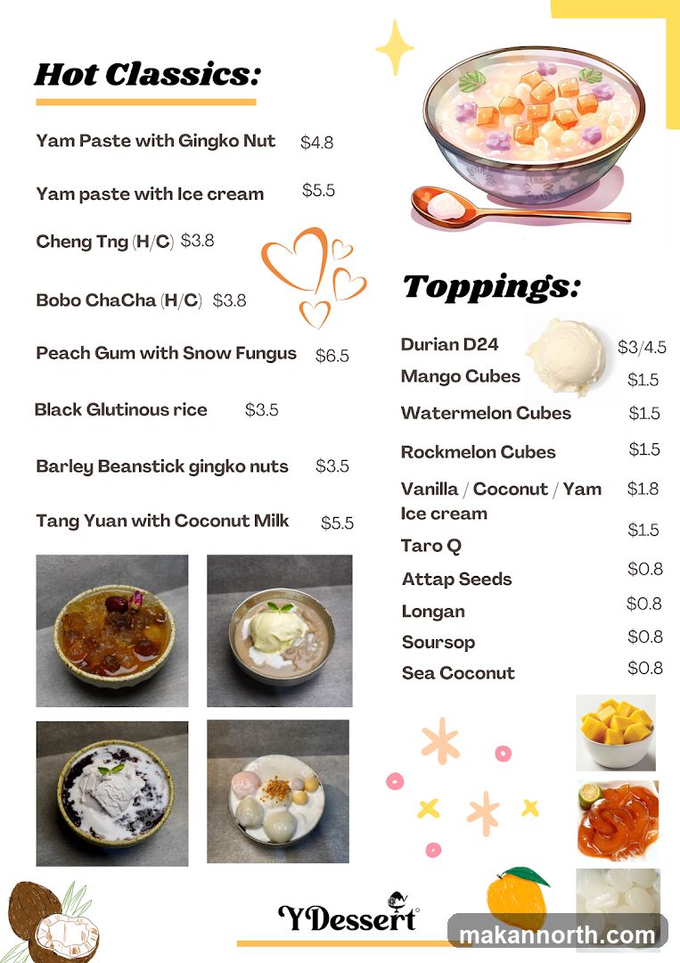 Dessert Menu