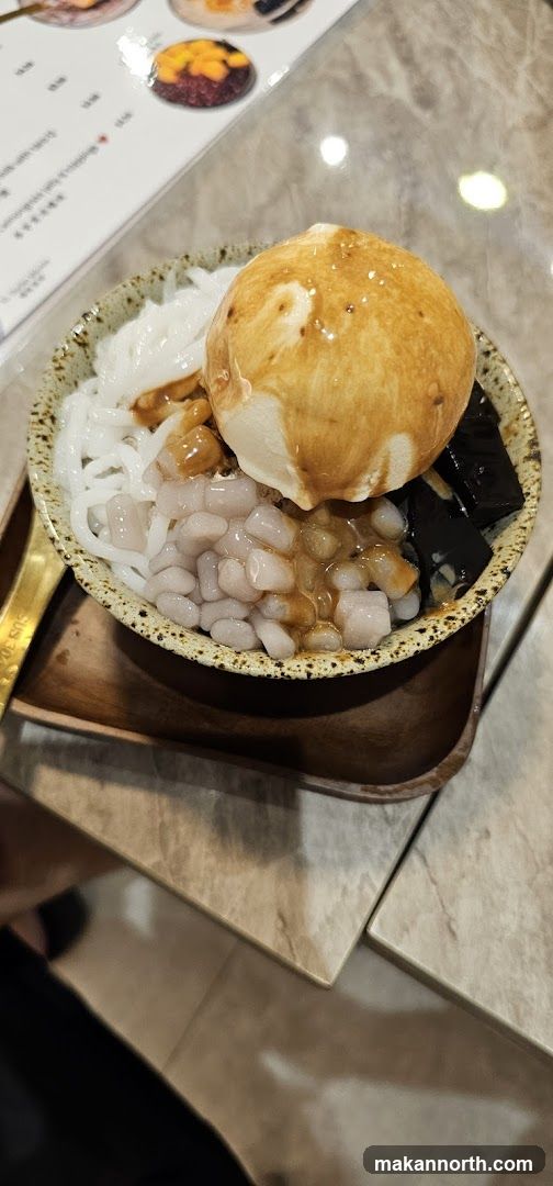 Dessert Bowl with Ice Cream and Toppings
