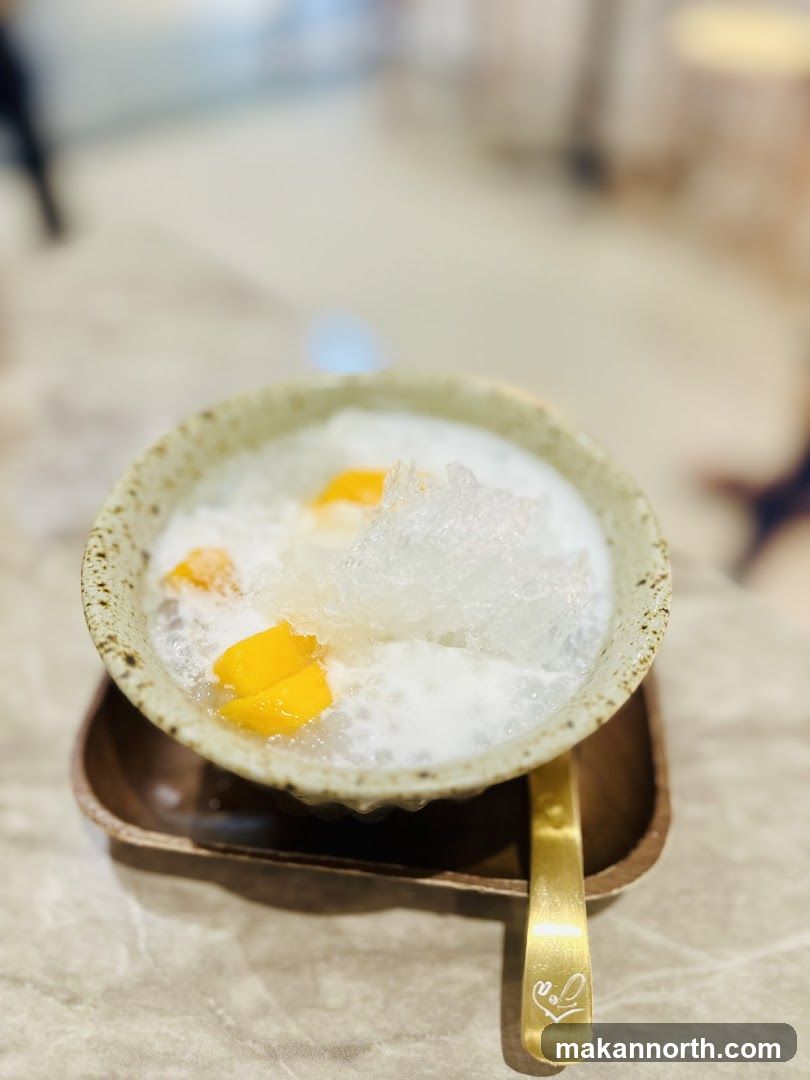 Dessert with Mango and Ice
