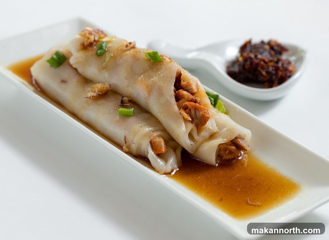 Steamed Rice Rolls with Filling