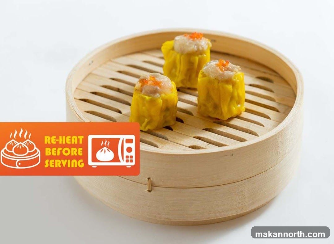 Steamed Dumplings in a Bamboo Steamer