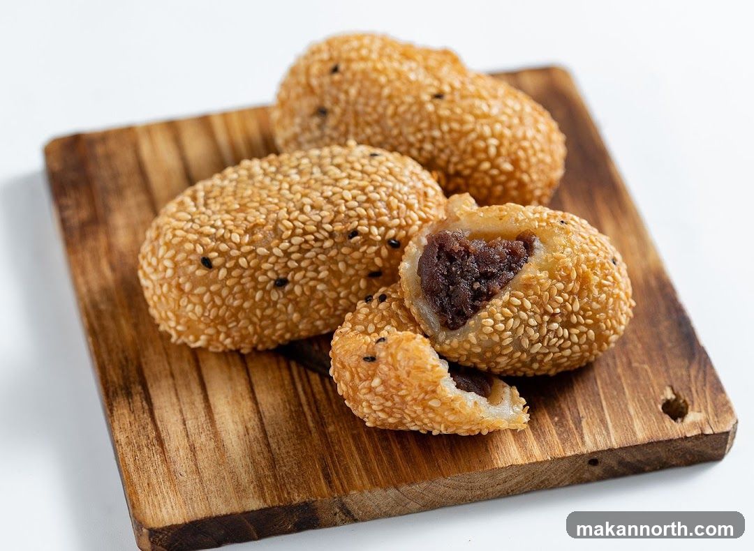 Sesame Balls with Red Bean Filling