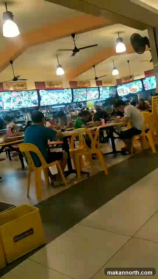 Food court with diners