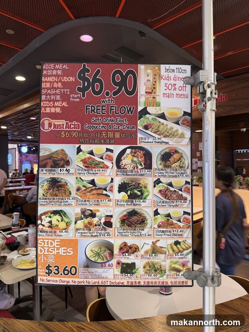 Just Asia Menu