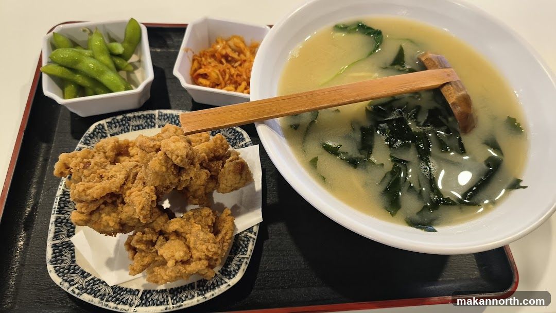 Fried Chicken and Miso Soup