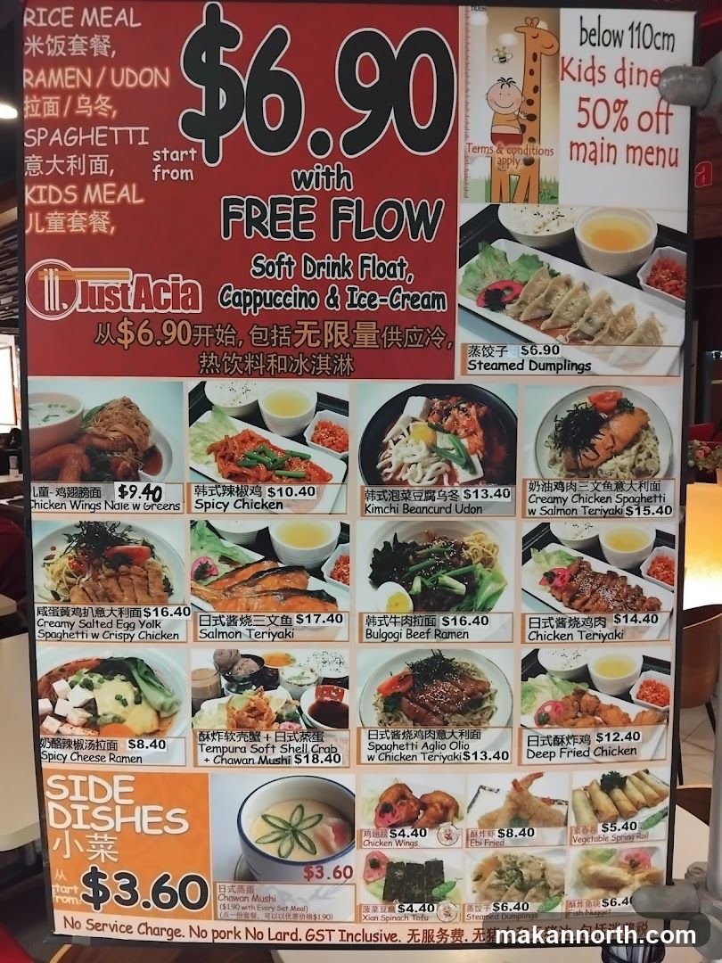 JustAsia Menu
