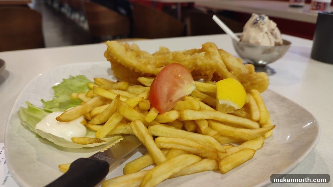 Fish and Chips with Ice Cream