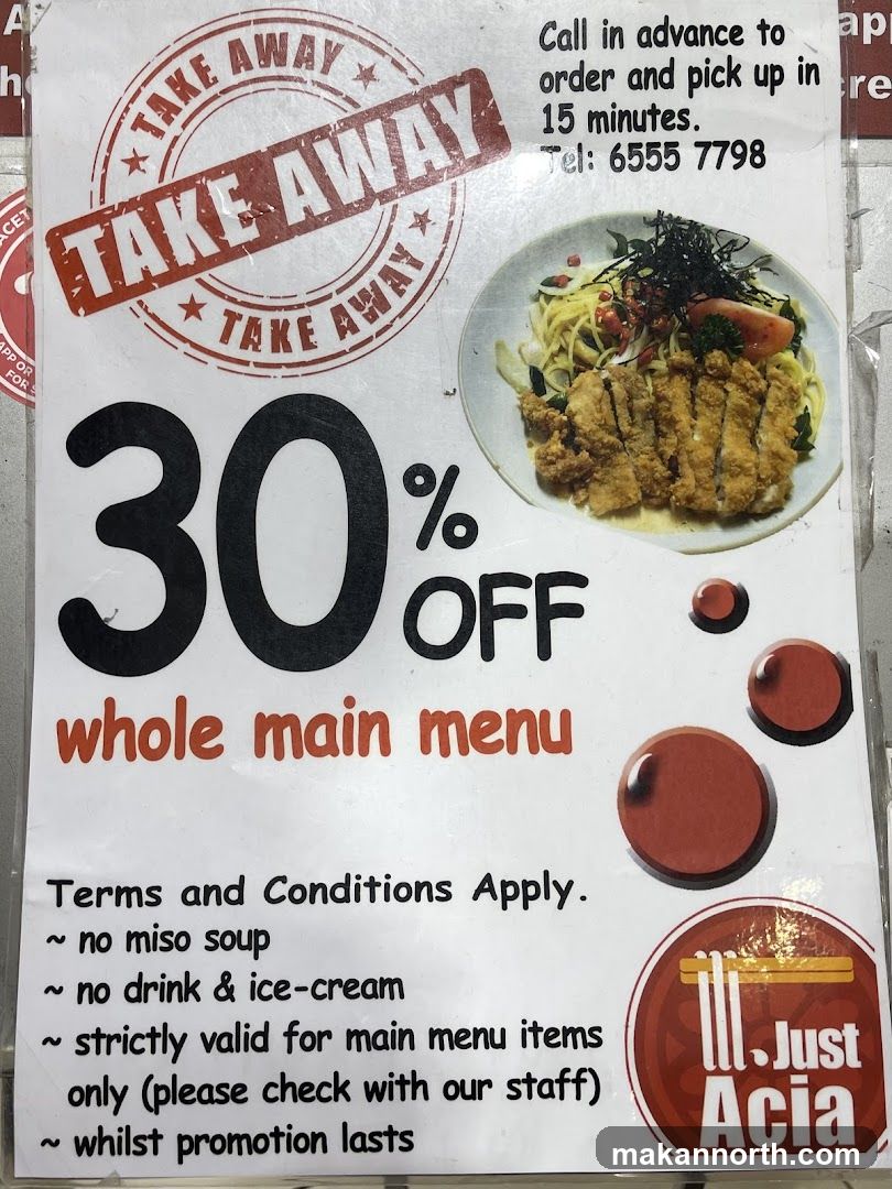 30% OFF Whole Main Menu