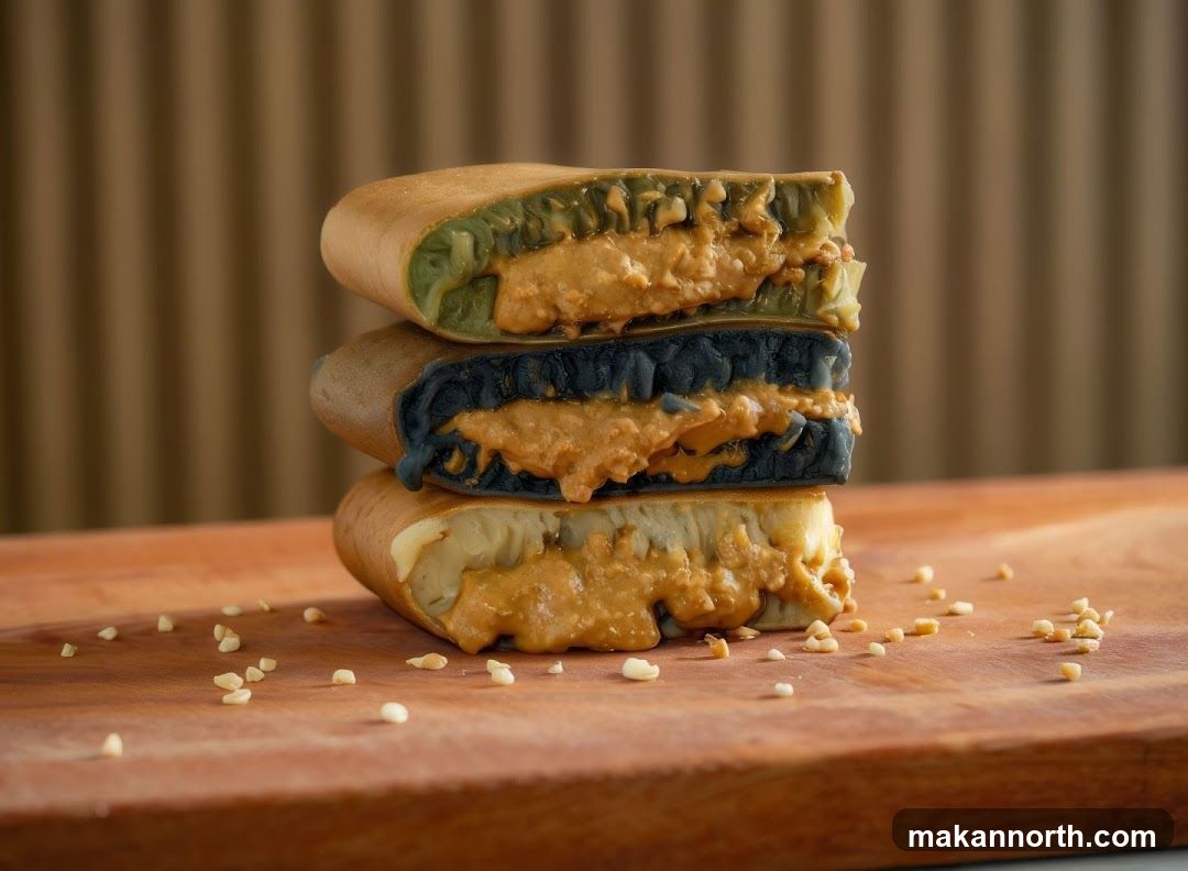 Peanut-Filled Pancakes