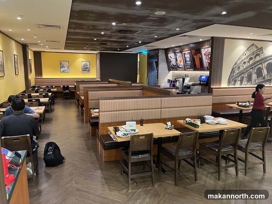 Restaurant Interior with Booths and Tables