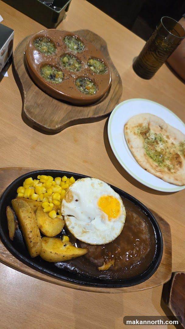 Steak with Egg and Sides