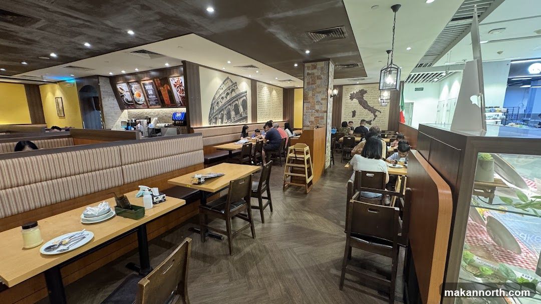 Restaurant Interior with Booths and Tables