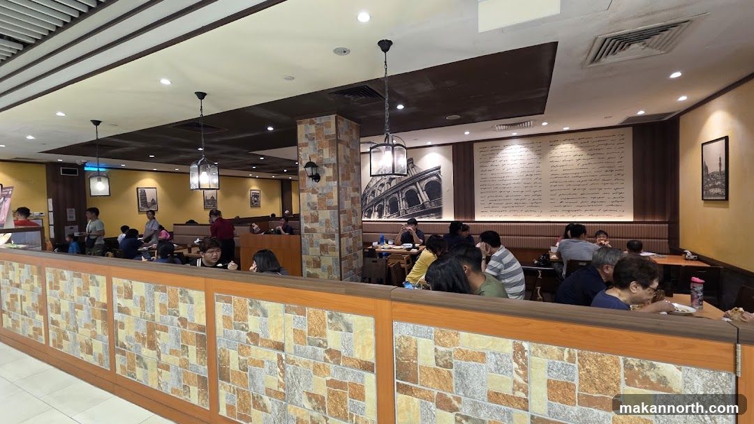 Restaurant Interior with Patrons