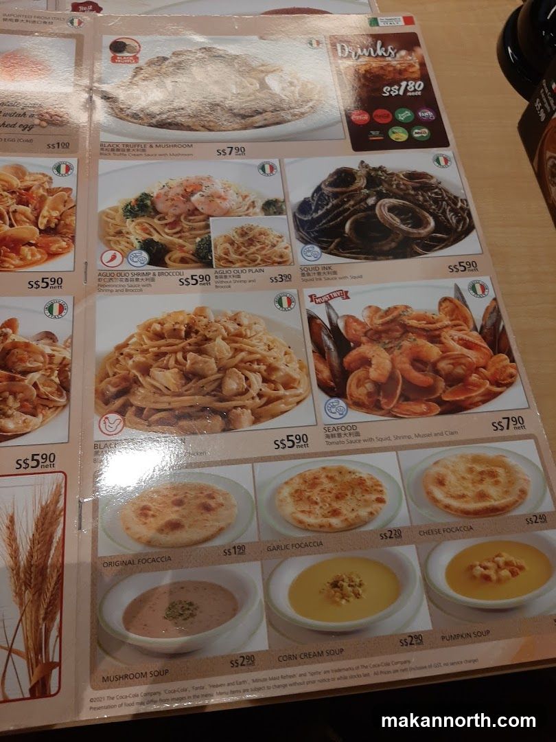 Italian Menu