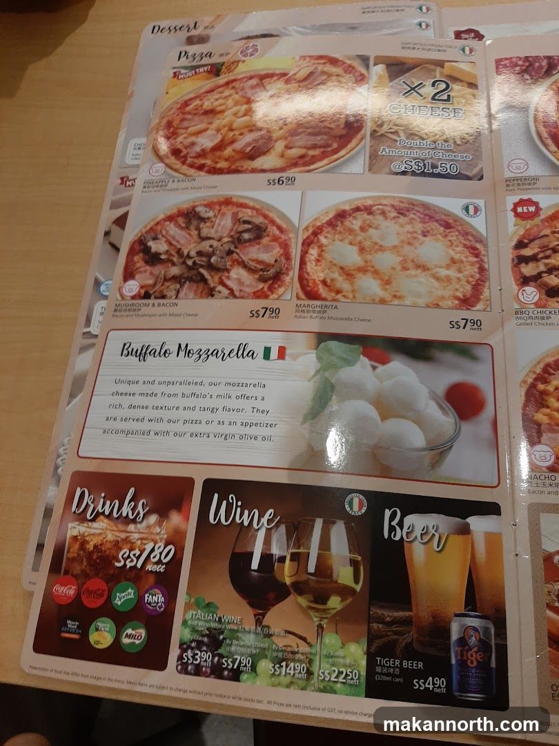 Pizza Menu