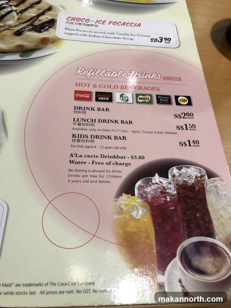 Refillable Drinks