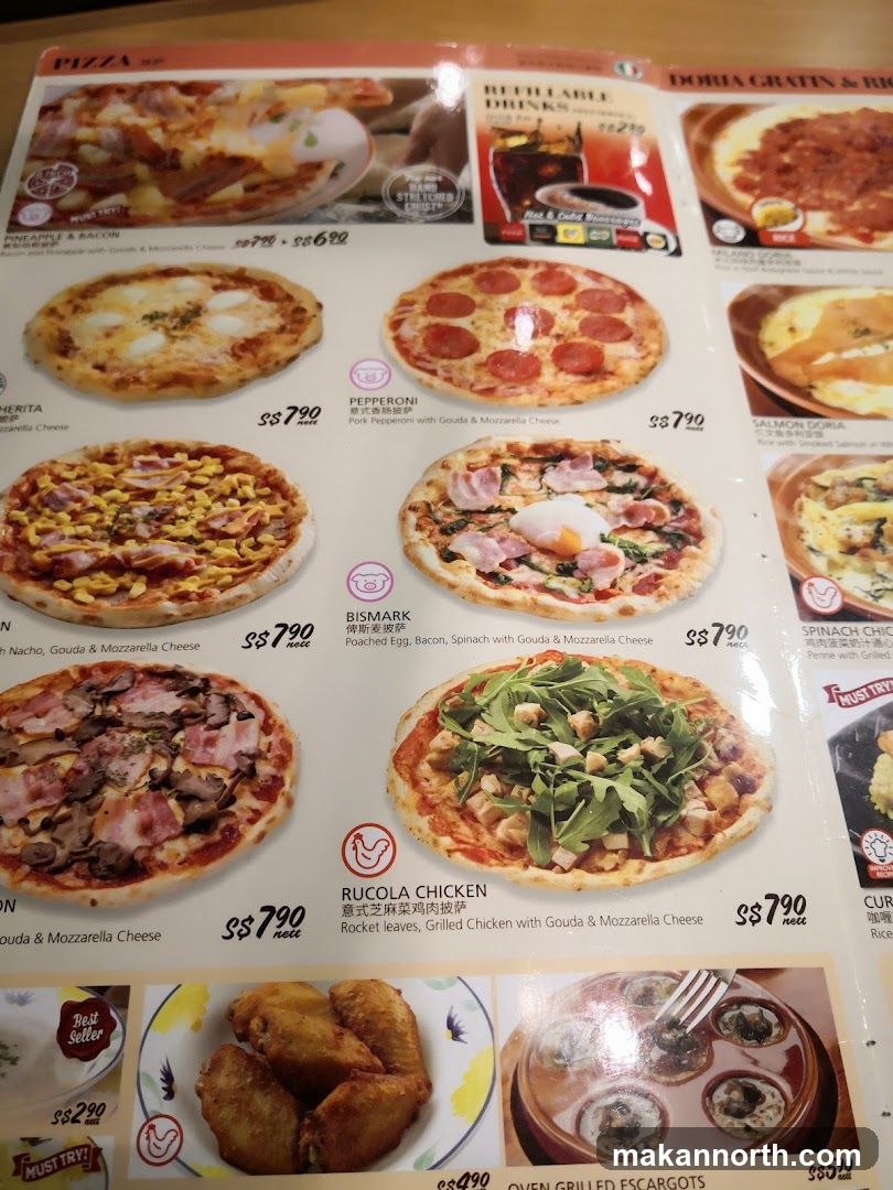 Pizza Menu