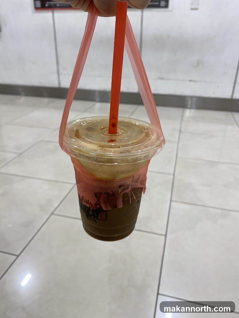 Iced Coffee with Straw Handle