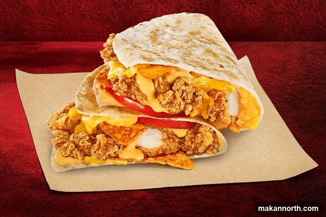 Two Fried Chicken Wraps