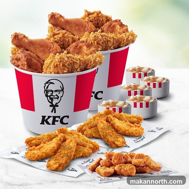 KFC buckets and sides