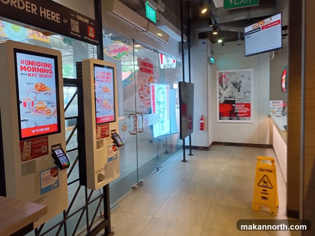 KFC Storefront with Self-Order Kiosks