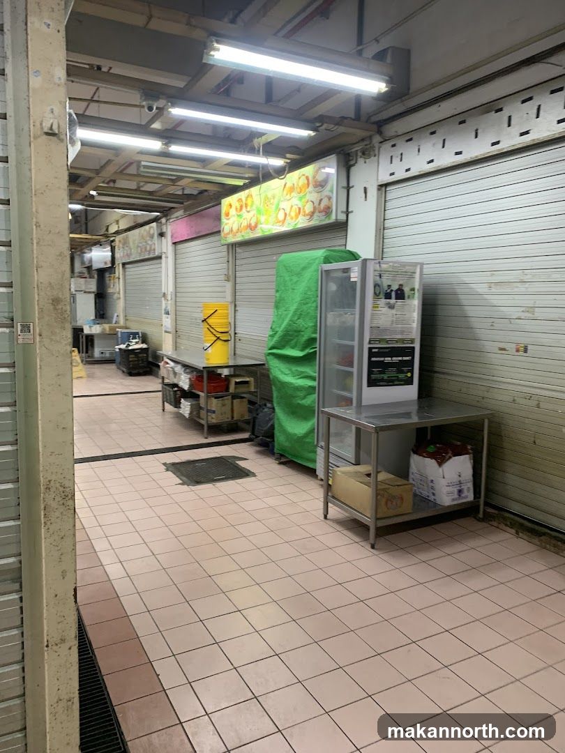 Food stalls in a market
