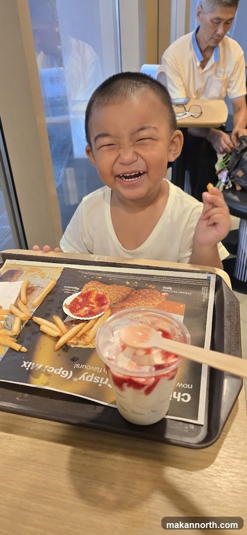 Child enjoying a meal