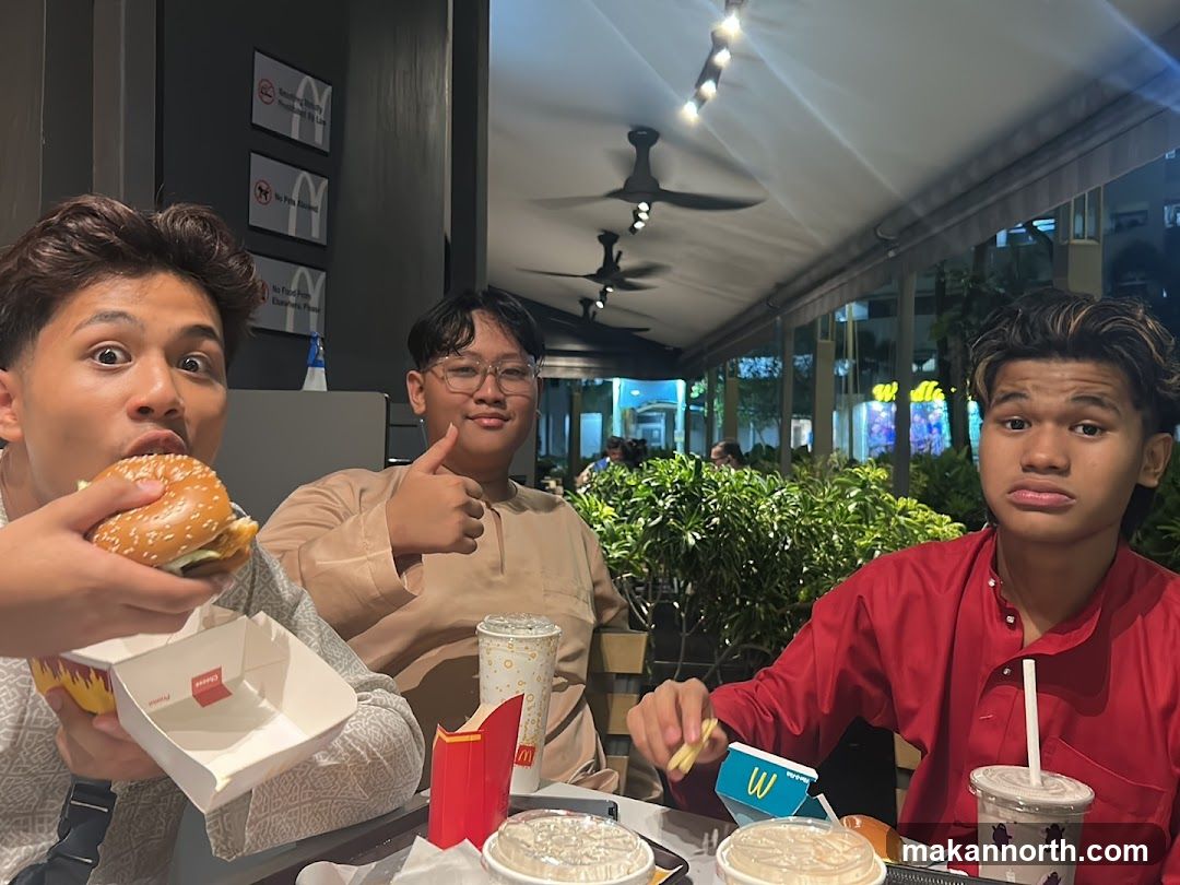 Friends Eating at McDonald's
