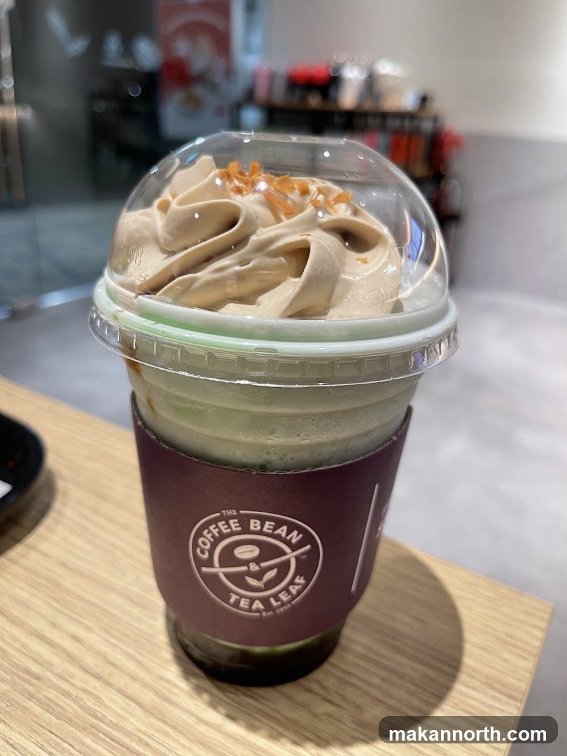 Iced Matcha Latte with Whipped Cream