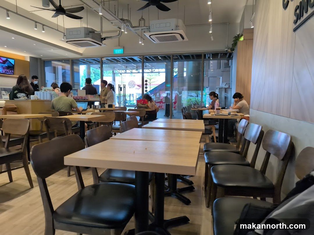 Cafe Interior with Patrons
