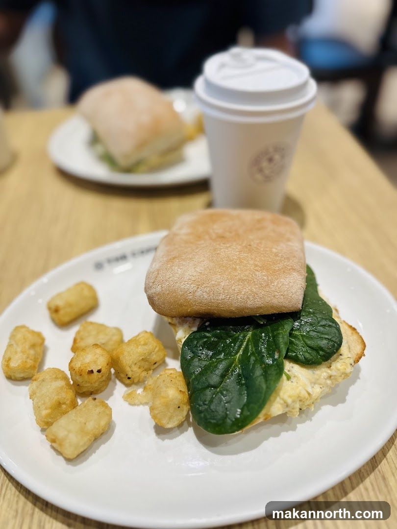 Sandwich and Tater Tots