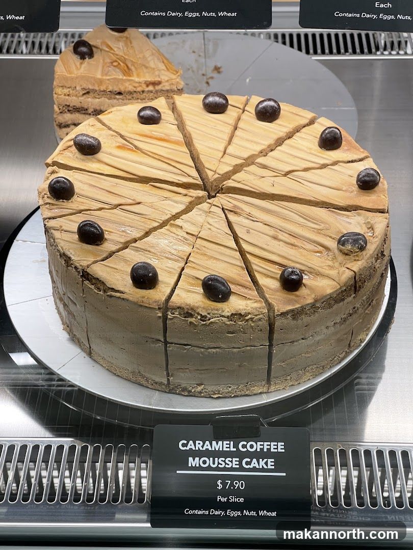 Caramel Coffee Mousse Cake