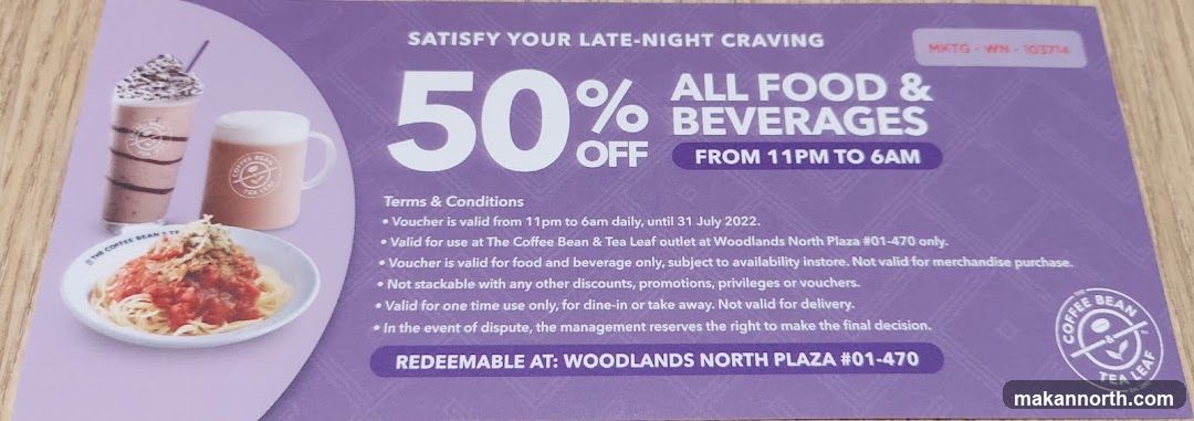 The Coffee Bean & Tea Leaf Voucher