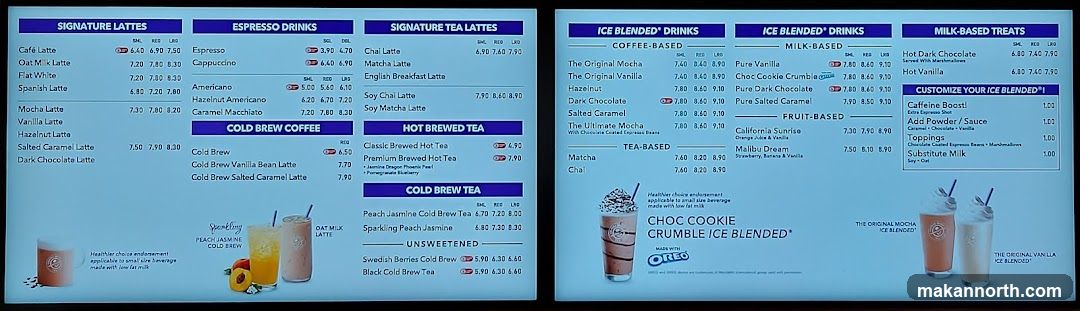 Coffee Menu